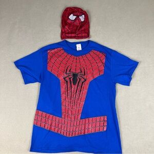 Rubie's Marvel Spider-Man 2 T-Shirt & Mask Costume. Men's Sz Large